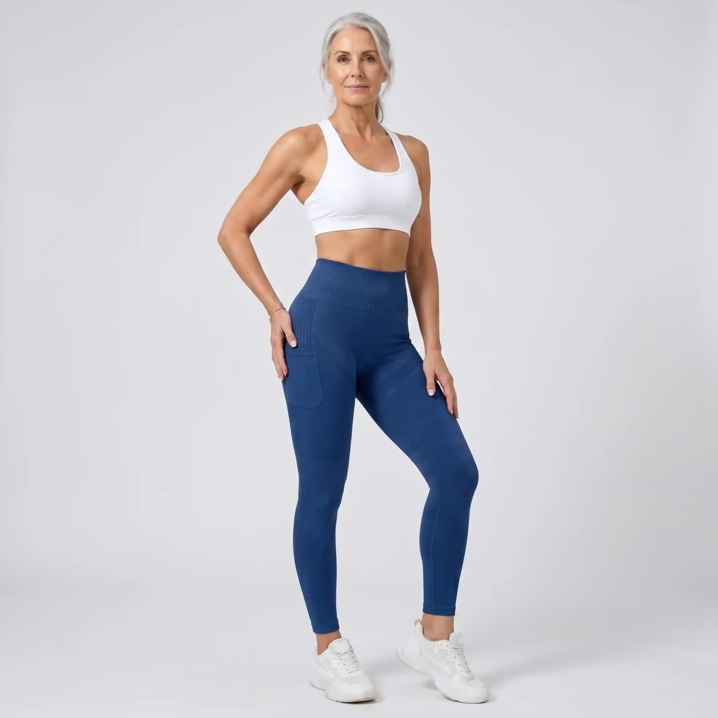 3D Leggings - Blue Navy