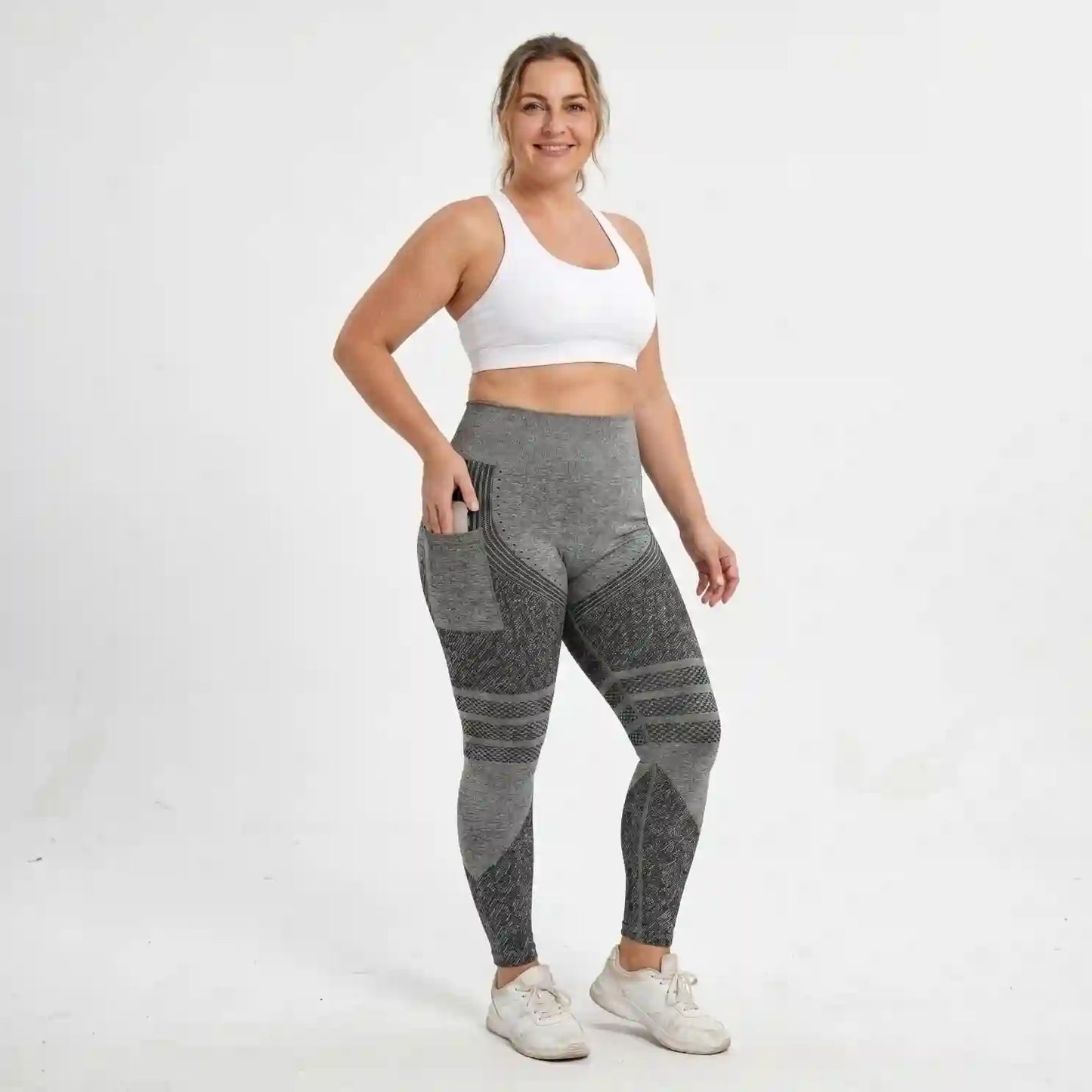 3D Leggings - Grey
