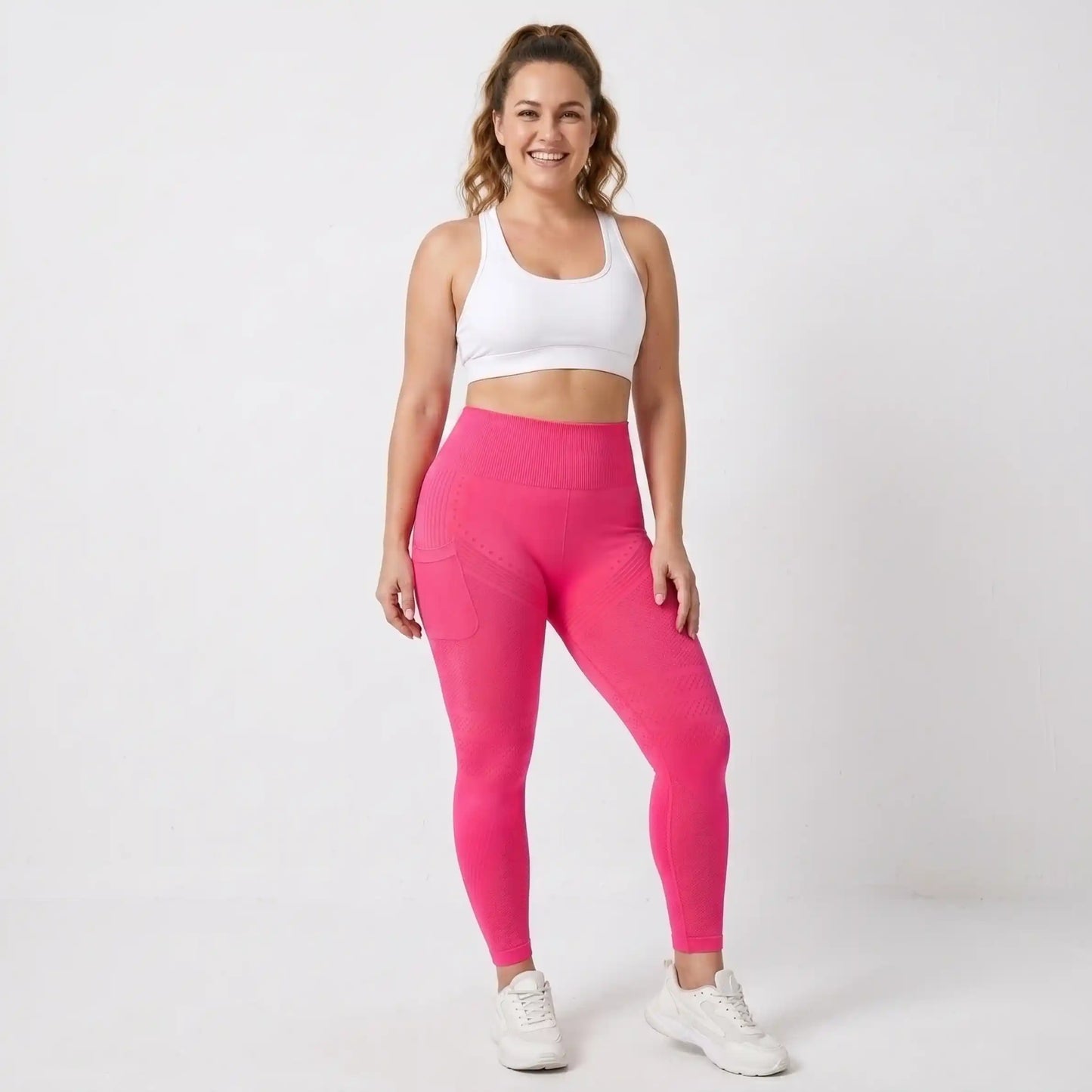 3D Leggings - Hot Pink