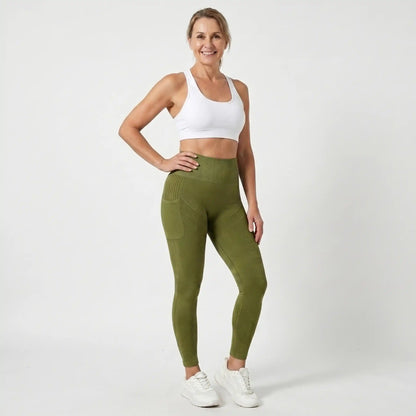 3D Leggings - Army Green
