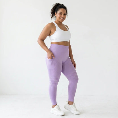 3D Leggings - Light Purple