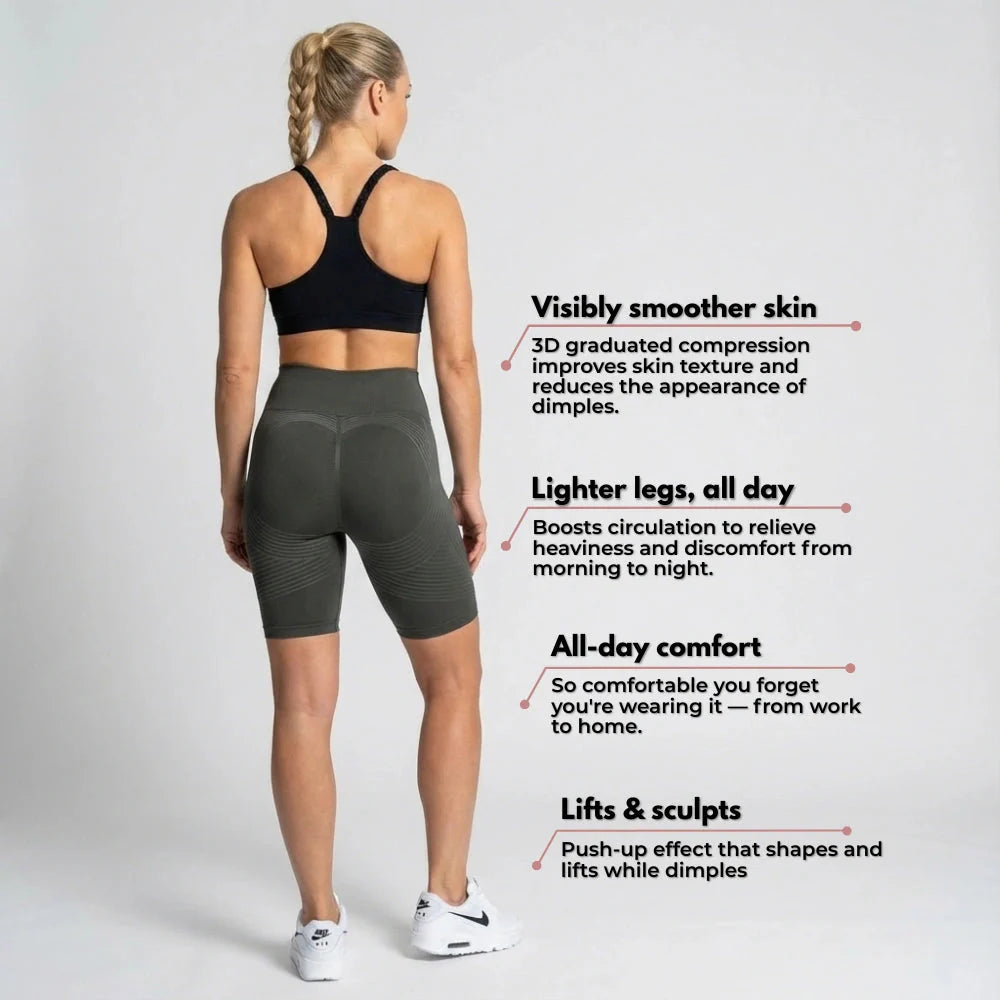 3D Short Legging – Dark Grey